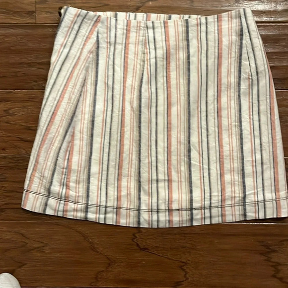 Free People Stripes on Sunday Mini Skirt Size 4 - Picture 5 of 10